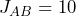 J_{AB}=10